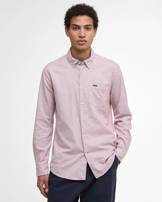 Turner Tailored Shirt in Earth Pink by Barbour