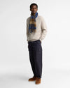 Large Tattersall Scarf in Navy Mix by Barbour