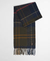 Yorklane Tartan Scarf in Shadow Classic Tartan by Barbour