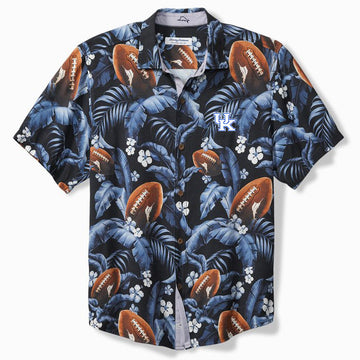 University of Kentucky Veracruz Cay First Down Blooms Short-Sleeve Shirt in Blue Note by Tommy Bahama