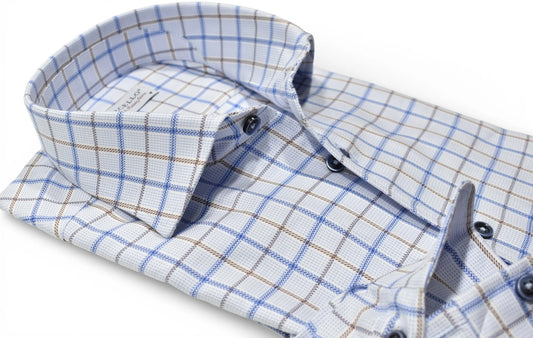 Amalfi Premium Plaid in Sky Window Pane by Marcello