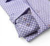 Long-Sleeve Dress Shirt in Plum Circle Medallion by Marcello