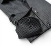 Long-Sleeve Dress Shirt in Victor Slate Medallion by Marcello