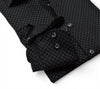 Long-Sleeve Dress Shirt in Midnight Clove Neat by Marcello