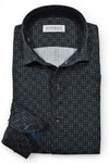 Long-Sleeve Dress Shirt in Galaxy Abstract by Marcello