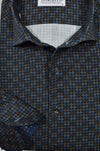 Long-Sleeve Dress Shirt in Galaxy Abstract by Marcello