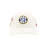 SEC Hat in White by Zephyr - NEW TEAMS JUST ADDED!