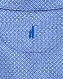 University of Kentucky Willfred Printed Polo in Pipeline by Johnnie-O