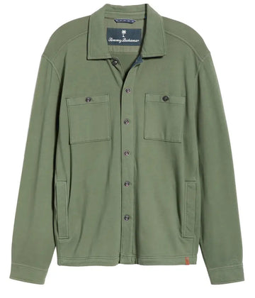 Ben & Terry Coastal Shirt Jacket in Palm Moss by Tommy Bahama