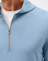 Bixler Performance 1/4 Zip Hoodie in Carbon Fiber by Johnnie-O