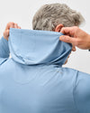 Bixler Performance 1/4 Zip Hoodie in Carbon Fiber by Johnnie-O
