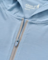 Bixler Performance 1/4 Zip Hoodie in Carbon Fiber by Johnnie-O
