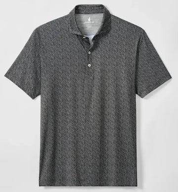 Performance Featherweight Polo Popping Tops in Black by Johnnie-O