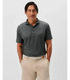 Performance Featherweight Polo Popping Tops in Black by Johnnie-O
