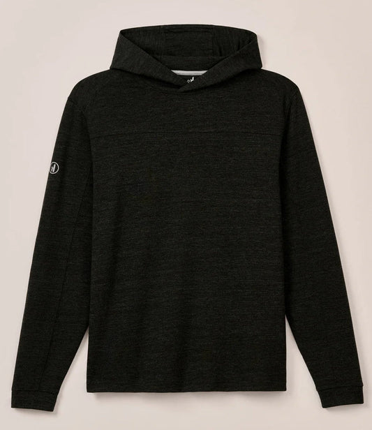 Remmy Lightweight Performance Hoodie in Black by Johnnie-O