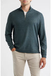 Mikey Printed Check Quarter Zip in Mallard by Johnnie-O