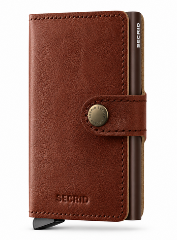 Premium Miniwallet+ in Basco Whiskey by Secrid