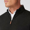 KPI Quarter Zip in Black Heather by Mizzen+Main