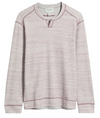 Fairmonte Flip Abaco Long Sleeve Shirt in Maroon Heather by Tommy Bahama