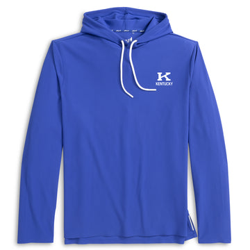University of Kentucky Hoppin Performance Drawstring Hoodie in Royal by Johnnie-O