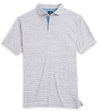 Thatcher Slub Cotton Blend Polo in Bluestone by Johnnie-O