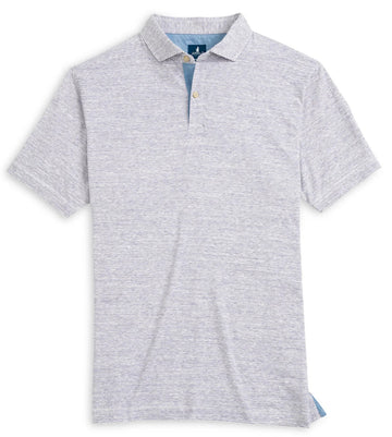 Thatcher Slub Cotton Blend Polo in Bluestone by Johnnie-O