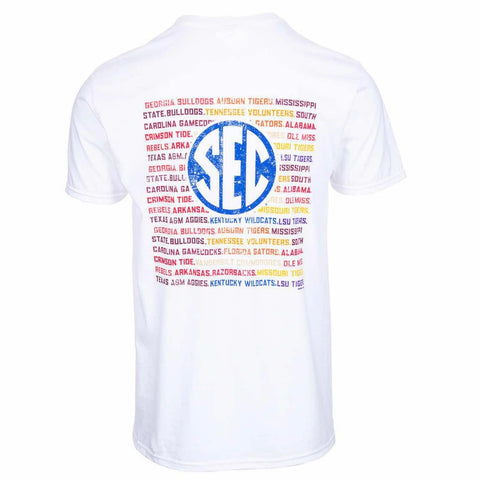SEC Know Our Name Short Sleeve Comfort Colors Tee in White by Top of the World