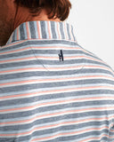 Crew Striped Polo in Lake by Johnnie-O