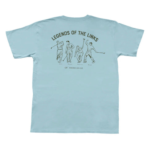 Legends of the Links Short Sleeve Tee in Chambray by The State Company