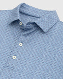 Adler Printed Polo in Lake by Johnnie-O