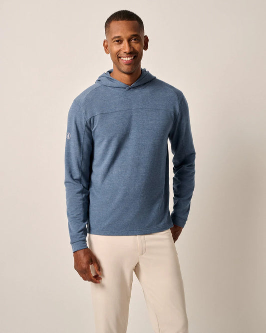 Remmy Lightweight Performance Hoodie in Lake by Johnnie-O