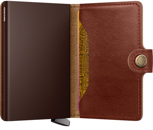 Premium Miniwallet+ in Basco Whiskey by Secrid