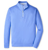Perth Mélange Performance Quarter-Zip in Seaside Blue by Peter Millar
