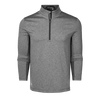Sequoia Quarter-Zip in Smoke Heather Grey by Greyson