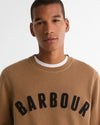 Essential Prep Logo Sweatshirt in Sandstone by Barbour