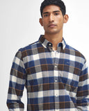 Valley Tailored Fit Check Shirt in Ecru by Barbour