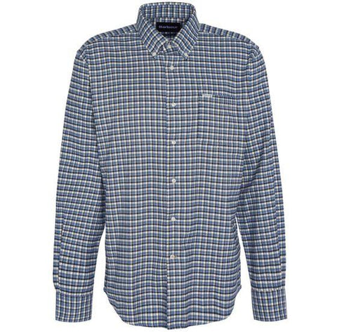 Tanlaw Tailored Long Sleeved Shirt in Blue by Barbour