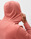 Bixler Performance 1/4 Zip Hoodie in Washed Red by Johnnie-O