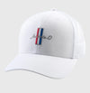 RWB Trucker Hat in White by Johnnie-O