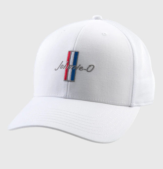 RWB Trucker Hat in White by Johnnie-O