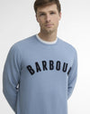 Essential Prep Logo Sweatshirt in Tarn Blue by Barbour
