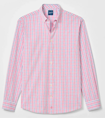 Tinsley Everyday Performance Button Down Shirt in Snapper by Johnnie-O