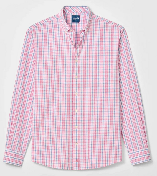 Tinsley Everyday Performance Button Down Shirt in Snapper by Johnnie-O