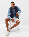 Charlton Featherweight Performance Vest in Wake by Johnnie-O