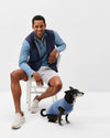 Charlton Featherweight Performance Vest in Wake by Johnnie-O