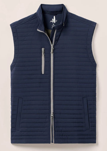 Crosswind Quilted Performance Vest in Wake by Johnnie-O
