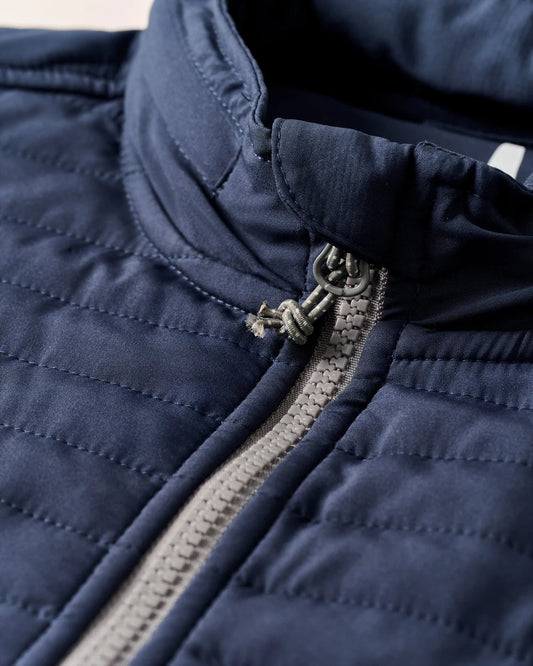 Crosswind Quilted Performance Vest in Wake by Johnnie-O