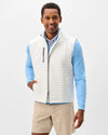 Crosswind Quilted Performance Vest in White by Johnnie-O