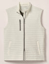Crosswind Quilted Performance Vest in White by Johnnie-O