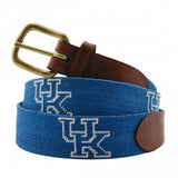 University of Kentucky Needlepoint Belt on Blue by Smathers & Branson